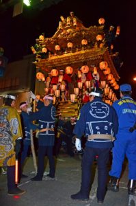 秩父夜祭　お旅所へ向けて曳き廻し