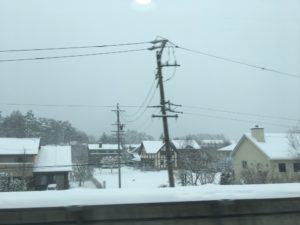 軽井沢周辺　雪景色