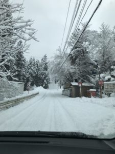 谷津川館への道