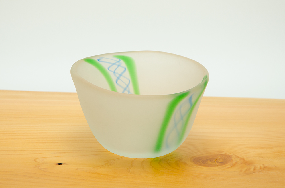 ブラスト鉢（青緑）