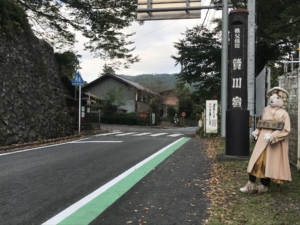 贄川宿入り口