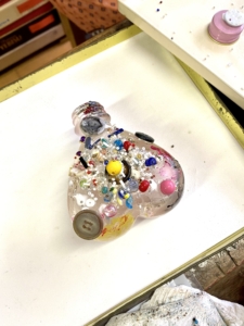 瓶がキラキラ